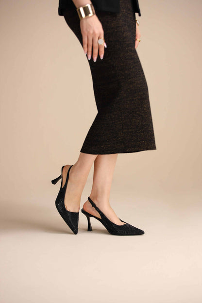 Black Pumps Heels-445232903